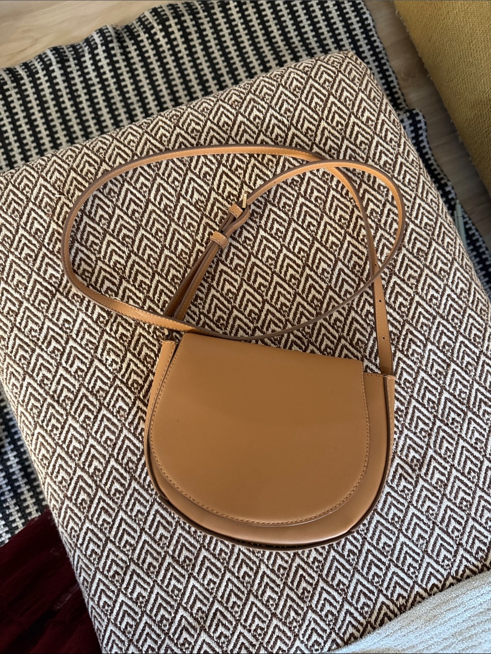 Tan Saddle Crossbody Bag - Women Bags